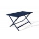 Table de jardin pliante MARIUS (140x80 cm) en aluminium - BLEU NUIT