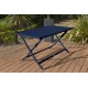 Table de jardin pliante MARIUS (140x80 cm) en aluminium - BLEU NUIT