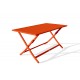 Table de jardin pliante MARIUS (140x80 cm) en aluminium - ORANGE