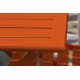 Table de jardin pliante MARIUS (140x80 cm) en aluminium - ORANGE