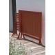 Table de jardin pliante MARIUS (140x80 cm) en aluminium - TERRACOTTA