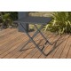 Lot composé d'une table de jardin MARIUS-TB70-GRISANT pliante et de 2 chaises MARIUS-CP-GRISANT pliantes