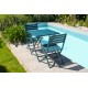 Lot composé d'une table de jardin MARIUS-TB70-CANARD pliante et de 2 chaises MARIUS-CP-CANARD pliantes