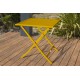 Lot composé d'une table de jardin MARIUS-TB70-MOUTARDE pliante et de 2 chaises MARIUS-CP-MOUTARDE pliantes