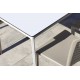 Table de jardin MEET (160x90 cm) en aluminium laqué et peinture Epoxy - BLANC
