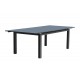 Table de jardin MIAMI (240/300x100 cm) en aluminium avec rallonge automatique - GRIS ANTHRACITE