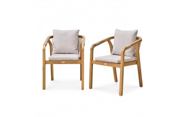 Lot composé de 2 fauteuils de jardin SERENA-FT