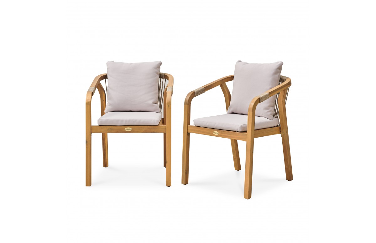 Lot composé de 2 fauteuils de jardin SERENA-FT
