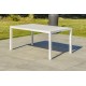 Ensemble repas de jardin CAYENNE 7 places en aluminium - BLANC