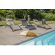 Lot composé de 2 bains de soleil CL76GREY (pré-montés) empilables