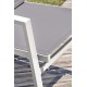 Lot composé d'une table de jardin FLORIDE-TB240-ALU-B avec rallonge et de 8 fauteuils FLORIDE-FT-BLANC empilables