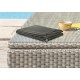 Housse de protection pour salon de jardin encastrable OCEANE-LUNCH (146x133 cm) - GRIS CIMENT