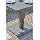 Ensemble repas de jardin IBIZA 7 places en aluminium et plateau en céramique - GRIS ANTHRACITE
