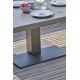 Ensemble repas de jardin IBIZA 7 places en aluminium et plateau en céramique - GRIS ANTHRACITE