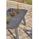 Salon bas de jardin LISBONNE 4 places en aluminium - GRIS ANTHRACITE