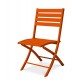 Chaise de jardin pliante MARIUS en aluminium - ORANGE