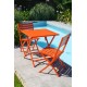 Chaise de jardin pliante MARIUS en aluminium - ORANGE