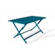 Table de jardin pliante MARIUS (140x80 cm) en aluminium - BLEU CANARD