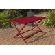 Table de jardin pliante MARIUS (140x80 cm) en aluminium - CARMIN