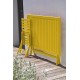 Table de jardin pliante MARIUS (140x80 cm) en aluminium - MOUTARDE