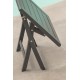 Table basse de jardin pliante MARIUS (43x43 cm) en aluminium - GRIS ANTHRACITE