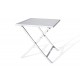 Guéridon de jardin pliant MARIUS (70x70 cm) en aluminium - GRIS