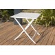 Guéridon de jardin pliant MARIUS (70x70 cm) en aluminium - GRIS