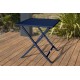 Lot composé d'une table de jardin MARIUS-TB70-MARINE pliante et de 2 chaises MARIUS-CP-MARINE pliantes