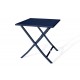 Guéridon de jardin pliant MARIUS (70x70 cm) en aluminium - BLEU NUIT