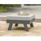 Salon de jardin d'angle NEWYORK 5/6 places en aluminium - GRIS ANTHRACITE