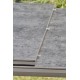 Table de jardin FLORIDE (180/240x100 cm) en aluminium et plateau en céramique avec rallonge automatique - GRIS ANTHRACITE