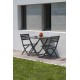 Chaise de jardin pliante MARIUS en aluminium - GRIS ANTHRACITE