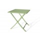 Guéridon de jardin pliant MARIUS (70x70 cm) en aluminium - VERT LAGUNE