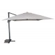 Parasol déporté SEVILLA (4x3 m) en aluminium gris anthracite et polyester - GRIS