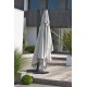 Parasol déporté SEVILLA (4x3 m) en aluminium gris anthracite et polyester - GRIS