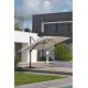 Parasol déporté SEVILLA (4x3 m) en aluminium gris anthracite et polyester - GRIS