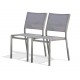 Lot composé de 2 chaises de jardin STOCKHOLM-CH empilables