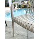 Lot composé de 2 fauteuils de jardin TIAGO-FT-SABLE empilables