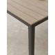 Lot composé d'une table BOSTON-TB150 et de 6 fauteuils de jardin empilables DIEGO-FT-GRISANTH