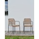 Lot composé de 2 fauteuils de jardin empilables MARCEAU-FT-ANTH