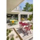 Lot composé de 2 chaises de jardin pliantes MARIUS-CP-CARMIN