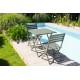 Lot composé de 2 chaises de jardin pliantes MARIUS-CP-KAKI