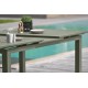 Lot composé d'une table de jardin MIAMI-TB240-KAKI avec rallonge et de 8 fauteuils MIAMI-FT-KAKI empilables