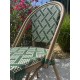 Lot composé de 2 fauteuils de jardin BISTRO-FT-TEX-VERT empilables