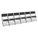 Lot composé de 6 chaises de jardin C43-NTN pliantes