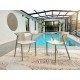 Lot composé de 2 fauteuils de jardin DIEGO-FT-SABLE empilables