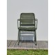 Lot composé de 2 fauteuils de jardin empilables MARCEAU-FT-OLIVE