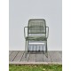 Lot composé de 2 fauteuils de jardin empilables MARCEAU-FT-OLIVE