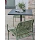 Lot composé de 2 fauteuils de jardin empilables MARCEAU-FT-OLIVE