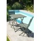 Chaise de jardin pliante MARIUS en aluminium - VERT KAKI